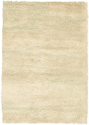 Chandra Rugs Strata 100% Wool Hand-Woven Contemporary Rug White 9' x 13'