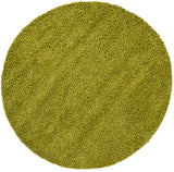 Chandra Rugs Strata 100% Wool Hand-Woven Contemporary Rug Green 7'9 Round
