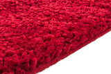 Chandra Rugs Strata 100% Wool Hand-Woven Contemporary Rug Deep Red 9' x 13'