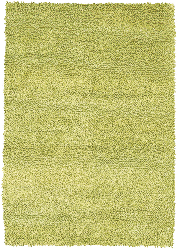 Chandra Rugs Strata 100% Wool Hand-Woven Contemporary Rug Light Green 9' x 13'