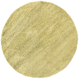 Chandra Rugs Strata 100% Wool Hand-Woven Contemporary Rug Light Green 7'9 Round