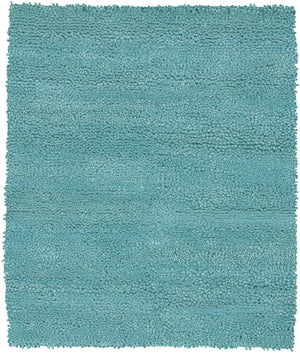 Chandra Rugs Strata 100% Wool Hand-Woven Contemporary Rug Blue 9' x 13'