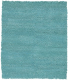 Chandra Rugs Strata 100% Wool Hand-Woven Contemporary Rug Blue 9' x 13'