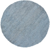 Chandra Rugs Strata 100% Wool Hand-Woven Contemporary Rug Blue 7'9 Round