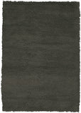 Chandra Rugs Strata 100% Wool Hand-Woven Contemporary Rug Black 9' x 13'