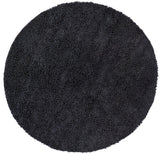 Chandra Rugs Strata 100% Wool Hand-Woven Contemporary Rug Black 7'9 Round