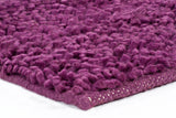 Chandra Rugs Strata 100% Wool Hand-Woven Contemporary Rug Purple 9' x 13'