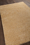 Chandra Rugs Strata 60% Wool + 40% Polyester Hand-Woven Contemporary Rug Gold/Tan 9' x 13'
