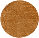 Chandra Rugs Strata 60% Wool + 40% Polyester Hand-Woven Contemporary Rug Brown 7'9 Round