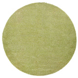 Chandra Rugs Strata 60% Wool + 40% Polyester Hand-Woven Contemporary Rug Green 7'9 Round