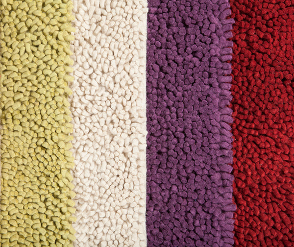 Chandra Rugs Strata 100% Wool Hand-Woven Contemporary Rug Purple 9' x 13'