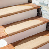 Safavieh Stair Treads 102 Hand Loomed 80% Sisal/15% Latex/5% PP border Rug STT102A-SET3