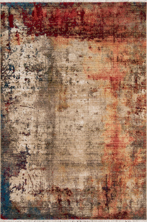 Momeni Studio STU-1 Machine Made Transitional Abstract Indoor Area Rug Multi 9'6" x 12'6" STUDISTU-1MTI96C6