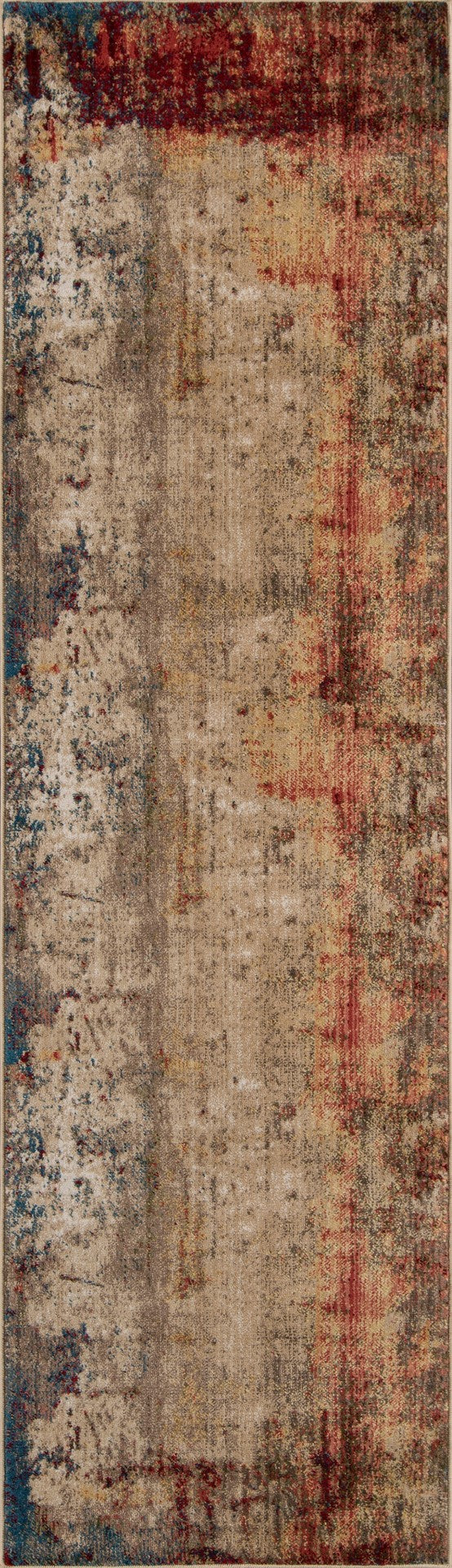 Momeni Studio STU-1 Machine Made Transitional Abstract Indoor Area Rug Multi 9'6" x 12'6" STUDISTU-1MTI96C6