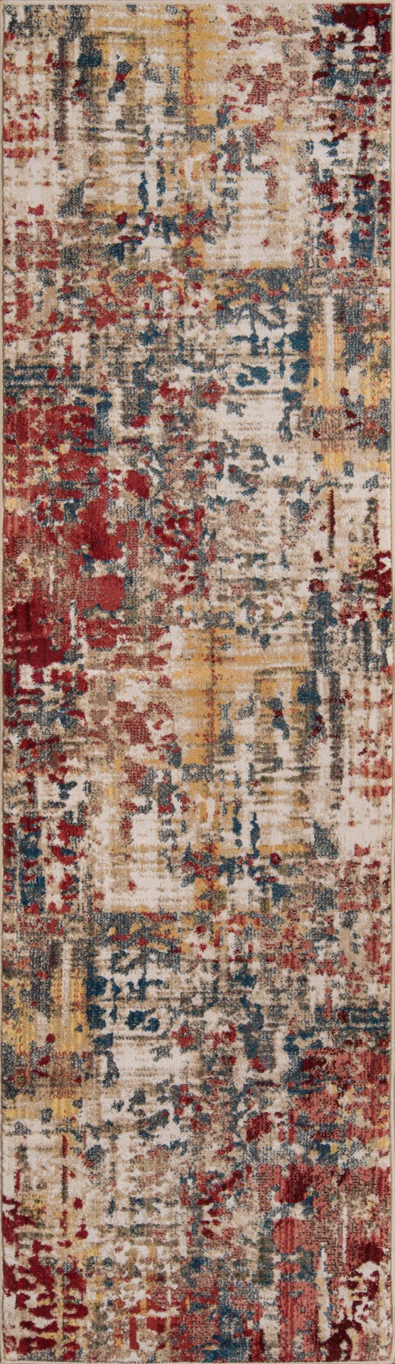 Momeni Studio STU-2 Machine Made Transitional Abstract Indoor Area Rug Multi 9'6" x 12'6" STUDISTU-2MTI96C6