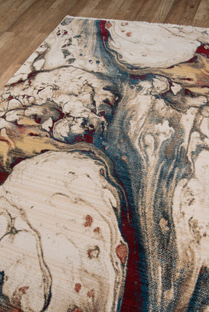 Momeni Studio STU-4 Machine Made Transitional Abstract Indoor Area Rug Multi 9'6" x 12'6" STUDISTU-4MTI96C6