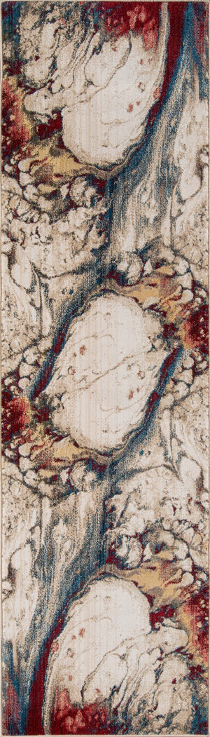 Momeni Studio STU-4 Machine Made Transitional Abstract Indoor Area Rug Multi 9'6" x 12'6" STUDISTU-4MTI96C6