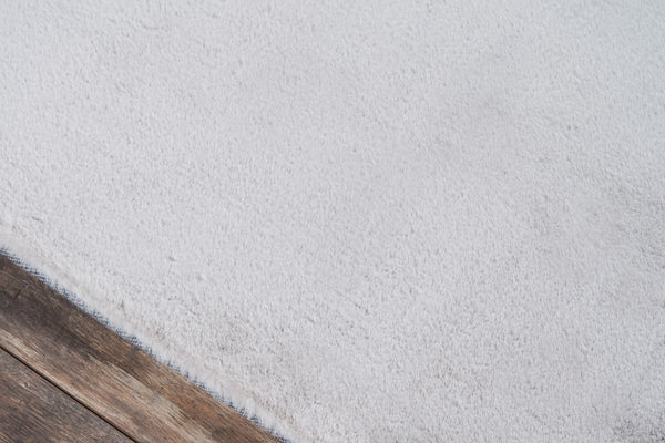 Momeni Suave Shag SUS-1 Machine Made Contemporary Solid Indoor Area Rug Grey 7'6" x 9'6" SUAVESUS-1GRY7696