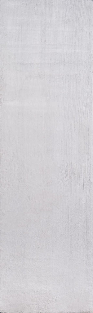 Momeni Suave Shag SUS-1 Machine Made Contemporary Solid Indoor Area Rug Grey 7'6" x 9'6" SUAVESUS-1GRY7696