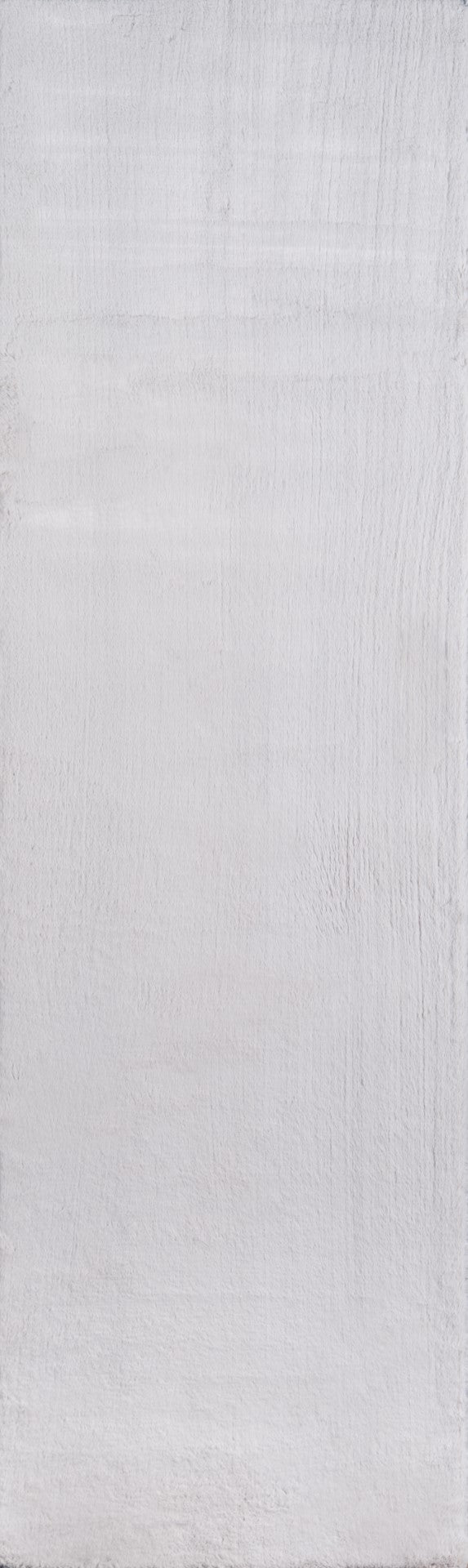 Momeni Suave Shag SUS-1 Machine Made Contemporary Solid Indoor Area Rug Grey 7'6" x 9'6" SUAVESUS-1GRY7696