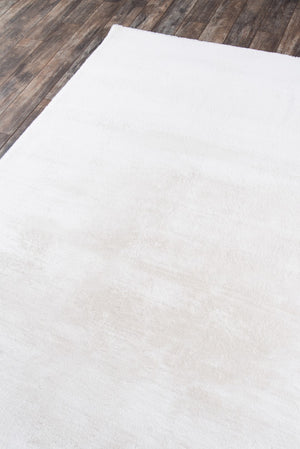 Momeni Suave Shag SUS-1 Machine Made Contemporary Solid Indoor Area Rug Ivory 7'6" x 9'6" SUAVESUS-1IVY7696