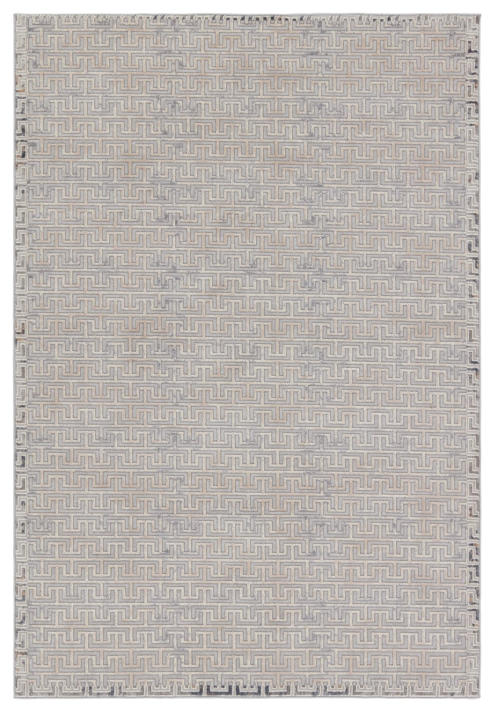 Jaipur Living Sundar Baxley SUD06 Power Loomed 60% Polypropylene 40% Polyester Geometric Area Rug Gray 60% Polypropylene 40% Polyester RUG155959