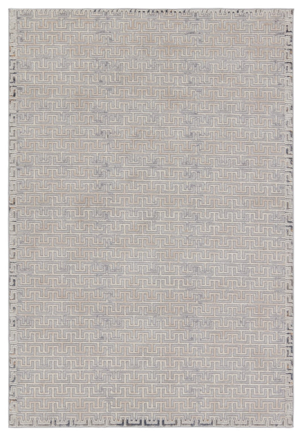 Jaipur Living Sundar Baxley SUD06 Power Loomed 60% Polypropylene 40% Polyester Geometric Area Rug Gray 60% Polypropylene 40% Polyester RUG155959