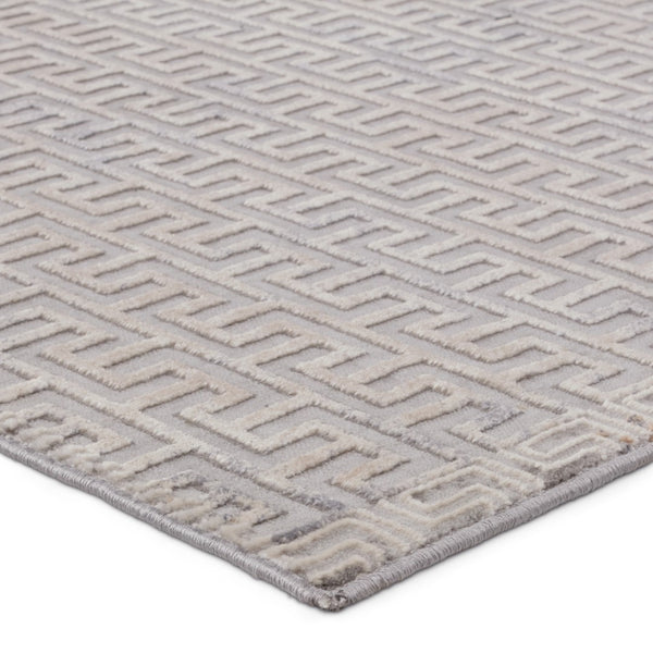 Jaipur Living Sundar Baxley SUD06 Power Loomed 60% Polypropylene 40% Polyester Geometric Area Rug Gray 60% Polypropylene 40% Polyester RUG155959