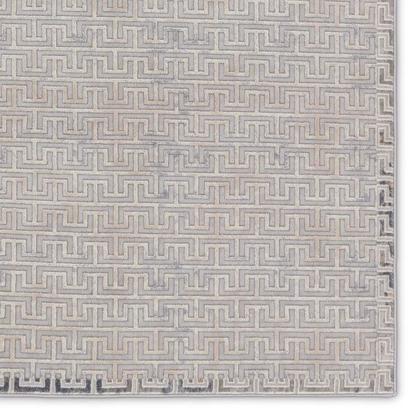 Jaipur Living Sundar Baxley SUD06 Power Loomed 60% Polypropylene 40% Polyester Geometric Area Rug Gray 60% Polypropylene 40% Polyester RUG155959
