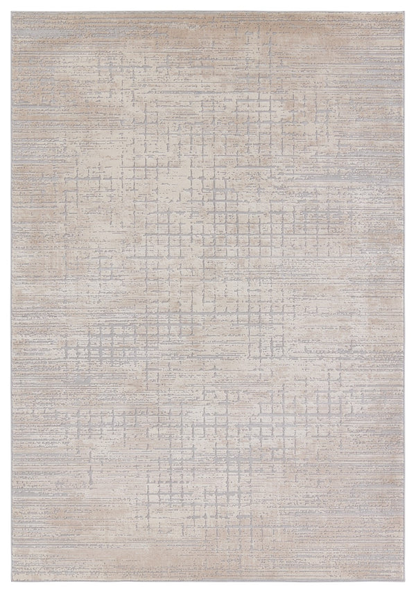 Jaipur Living Sundar Chamisa SUD09 Power Loomed 60% Polypropylene 40% Polyester Abstract Area Rug Beige 60% Polypropylene 40% Polyester RUG155977