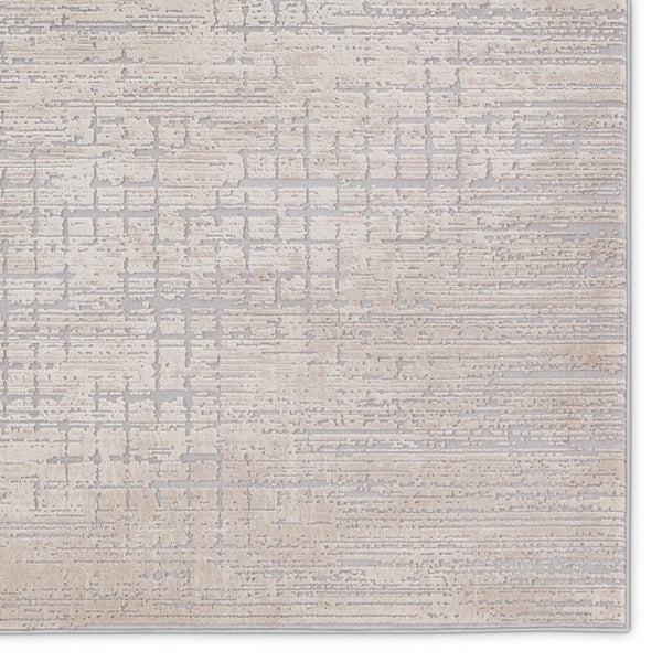 Jaipur Living Sundar Chamisa SUD09 Power Loomed 60% Polypropylene 40% Polyester Abstract Area Rug Beige 60% Polypropylene 40% Polyester RUG155977