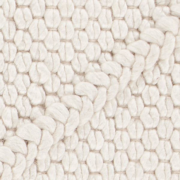 Chandra Rugs Sujan 50% Wool + 50% Viscose Hand-Woven Contemporary Rug White 9' x 13'