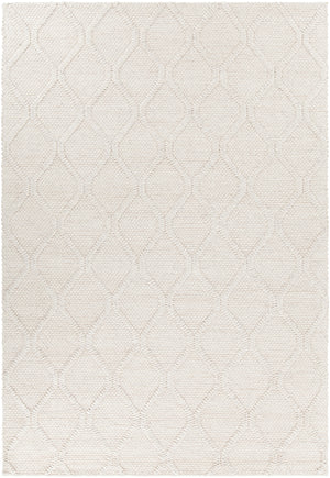 Chandra Rugs Sujan 50% Wool + 50% Viscose Hand-Woven Contemporary Rug Beige 9' x 13'
