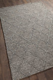 Chandra Rugs Sujan 50% Wool + 50% Viscose Hand-Woven Contemporary Rug Charcoal 9' x 13'