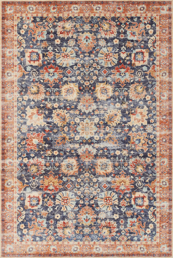 Momeni Sultana SLT-1 Machine Made Traditional Oriental Indoor Area Rug Navy 10' x 13' SULTNSLT-1NVYA0D0