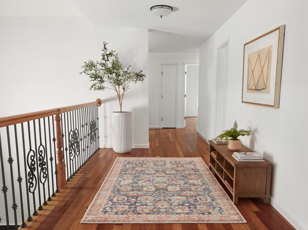 Momeni Sultana SLT-1 Machine Made Traditional Oriental Indoor Area Rug Navy 10' x 13' SULTNSLT-1NVYA0D0