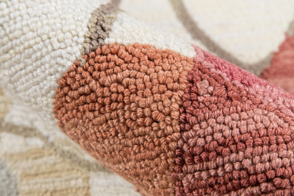 Momeni Summit SUM-8 Hand Hooked Casual Floral Indoor Area Rug Sand 8' x 10' SUMITSUM-8SND80A0