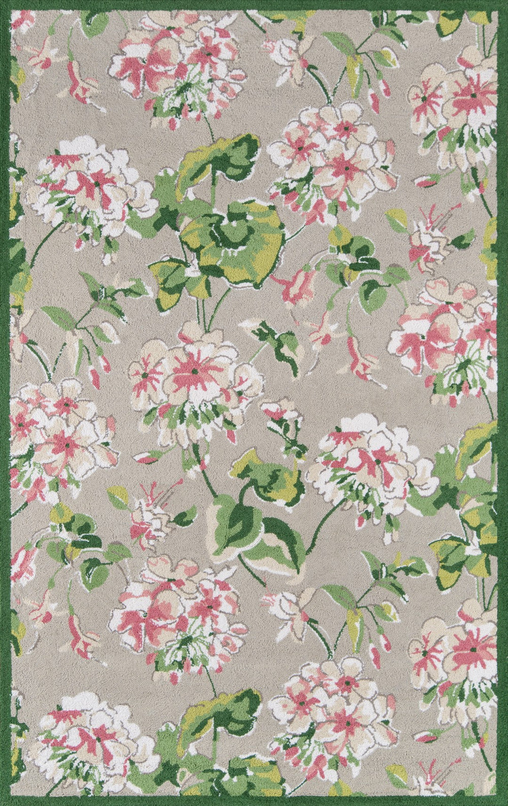 Momeni Madcap Cottage Summer Garden SMM-2 Hand Hooked Casual Floral Indoor Area Rug Grey 8' x 10' SUMMESMM-2GRY80A0