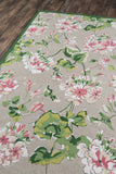 Momeni Madcap Cottage Summer Garden SMM-2 Hand Hooked Casual Floral Indoor Area Rug Grey 8' x 10' SUMMESMM-2GRY80A0