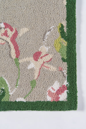 Momeni Madcap Cottage Summer Garden SMM-2 Hand Hooked Casual Floral Indoor Area Rug Grey 8' x 10' SUMMESMM-2GRY80A0