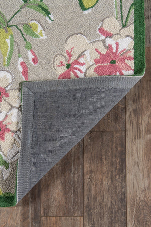 Momeni Madcap Cottage Summer Garden SMM-2 Hand Hooked Casual Floral Indoor Area Rug Grey 8' x 10' SUMMESMM-2GRY80A0