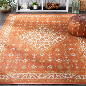 Safavieh Sunrise 620 Flatweave Indoor / Outdoor Rug Ivory / Rust Sage 8' x 10'