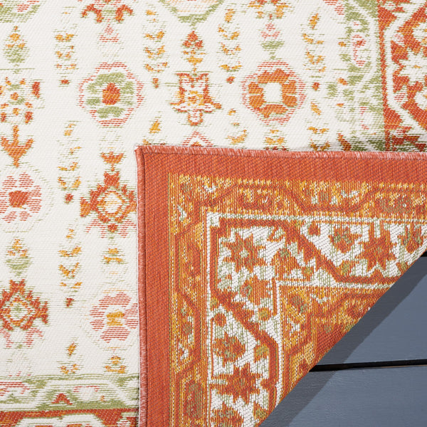 Safavieh Sunrise 620 Flatweave Indoor / Outdoor Rug Ivory / Rust Sage 8' x 10'