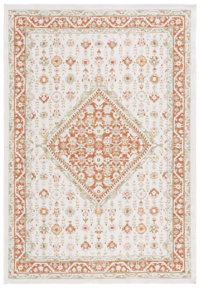 Safavieh Sunrise 620 Flatweave Indoor / Outdoor Rug Ivory / Rust Sage 8' x 10'