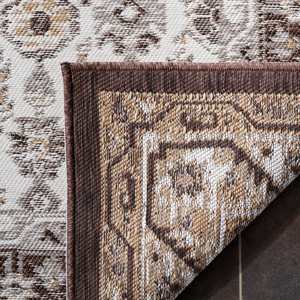 Safavieh Sunrise 620 Flatweave Indoor / Outdoor Rug Grey / Beige Black 8' x 10'