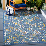 Safavieh Sunrise 622 Flatweave Indoor / Outdoor Rug Ivory / Blue Gold 8' x 10'