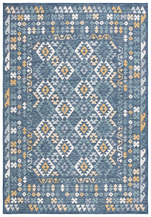 Safavieh Sunrise 622 Flatweave Indoor / Outdoor Rug Ivory / Blue Gold 8' x 10'