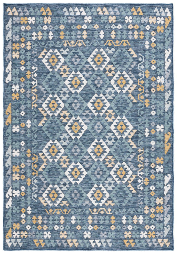 Safavieh Sunrise 622 Flatweave Indoor / Outdoor Rug Ivory / Blue Gold 8' x 10'