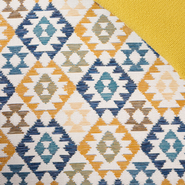 Safavieh Sunrise 622 Flatweave Indoor / Outdoor Rug Ivory / Blue Gold 8' x 10'