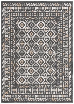 Safavieh Sunrise 622 Flatweave Indoor / Outdoor Rug Ivory / Beige Black 8' x 10'